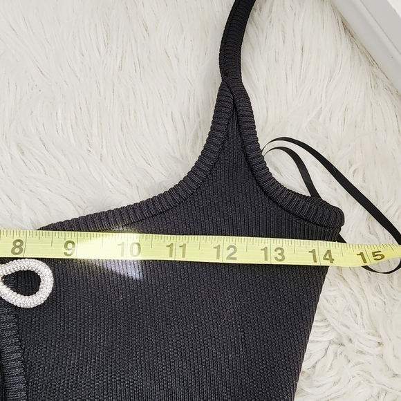 MACH & MACH MINI BLACK DRESS CRYSTAL BOW APPLIQUE SIZE EXTRA SMALL - Picture 16 of 16